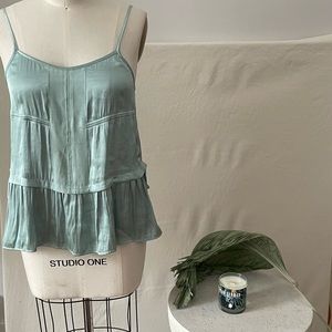 Chelsea and Violet Greenish Turquoise Top
